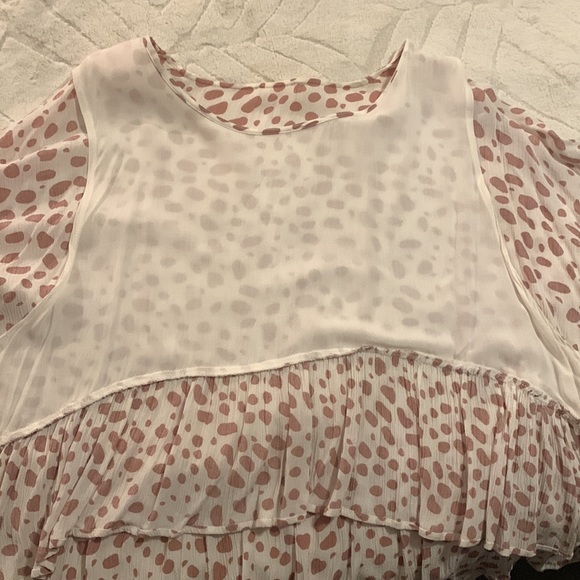 Vestique pink spotted peplum style top - Picture 5 of 5